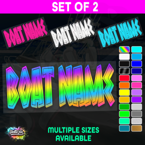 2x Custom Boat Name