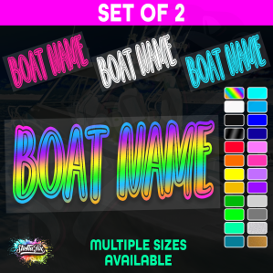 2x Custom Boat Name