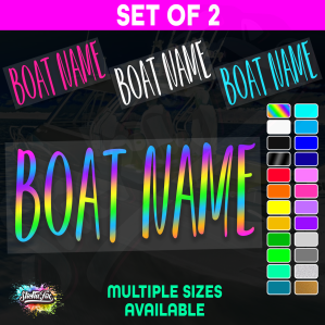 2x Custom Boat Name
