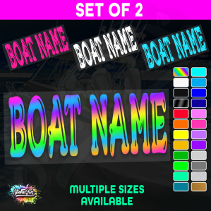 2x Custom Boat Name