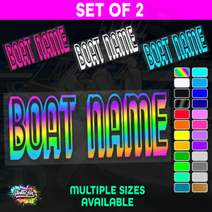 2x Custom Boat Name