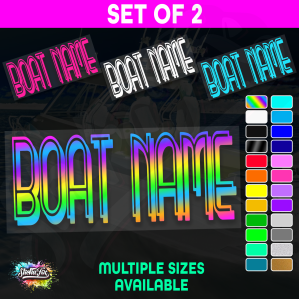 2x Custom Boat Name