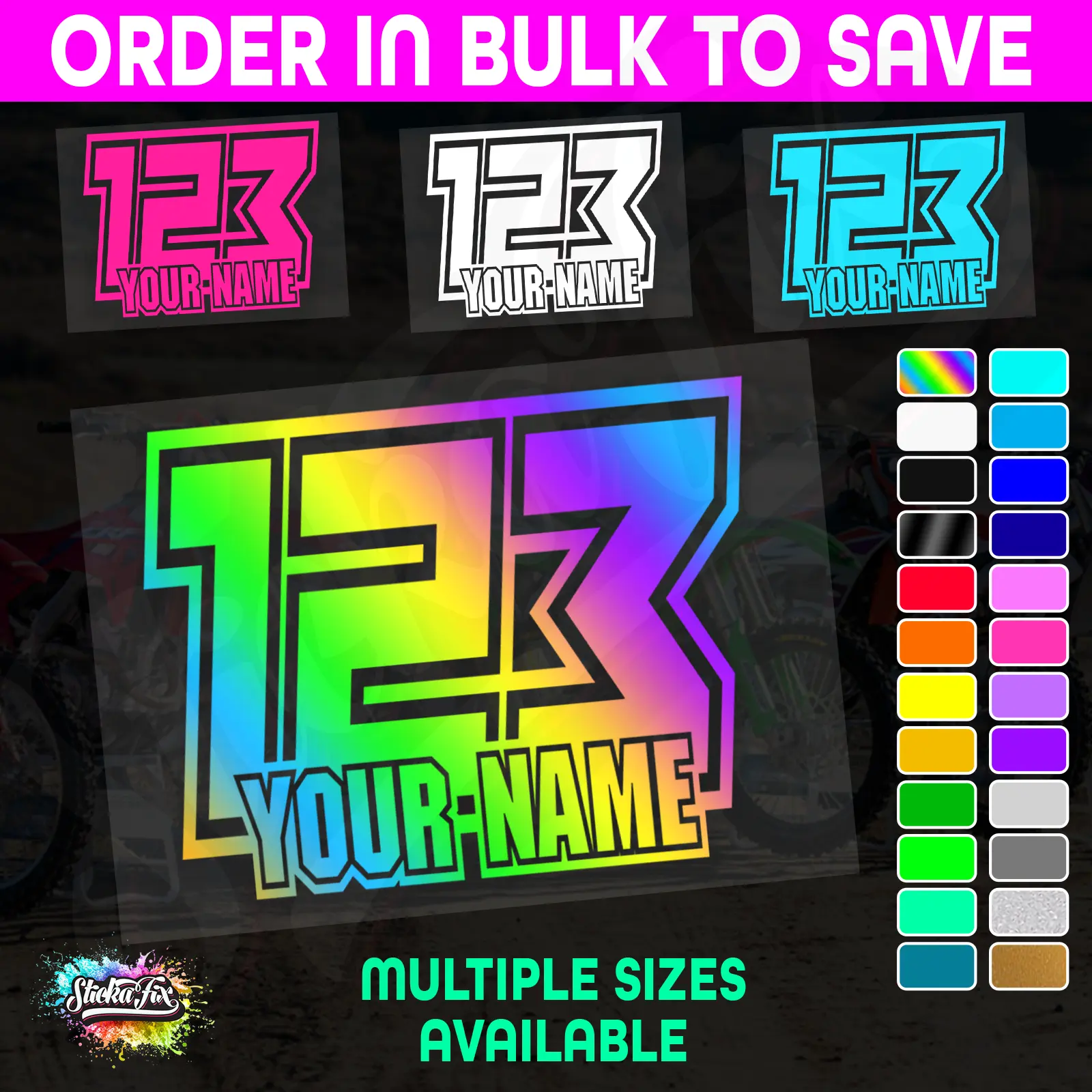 CUSTOM MX Race Number