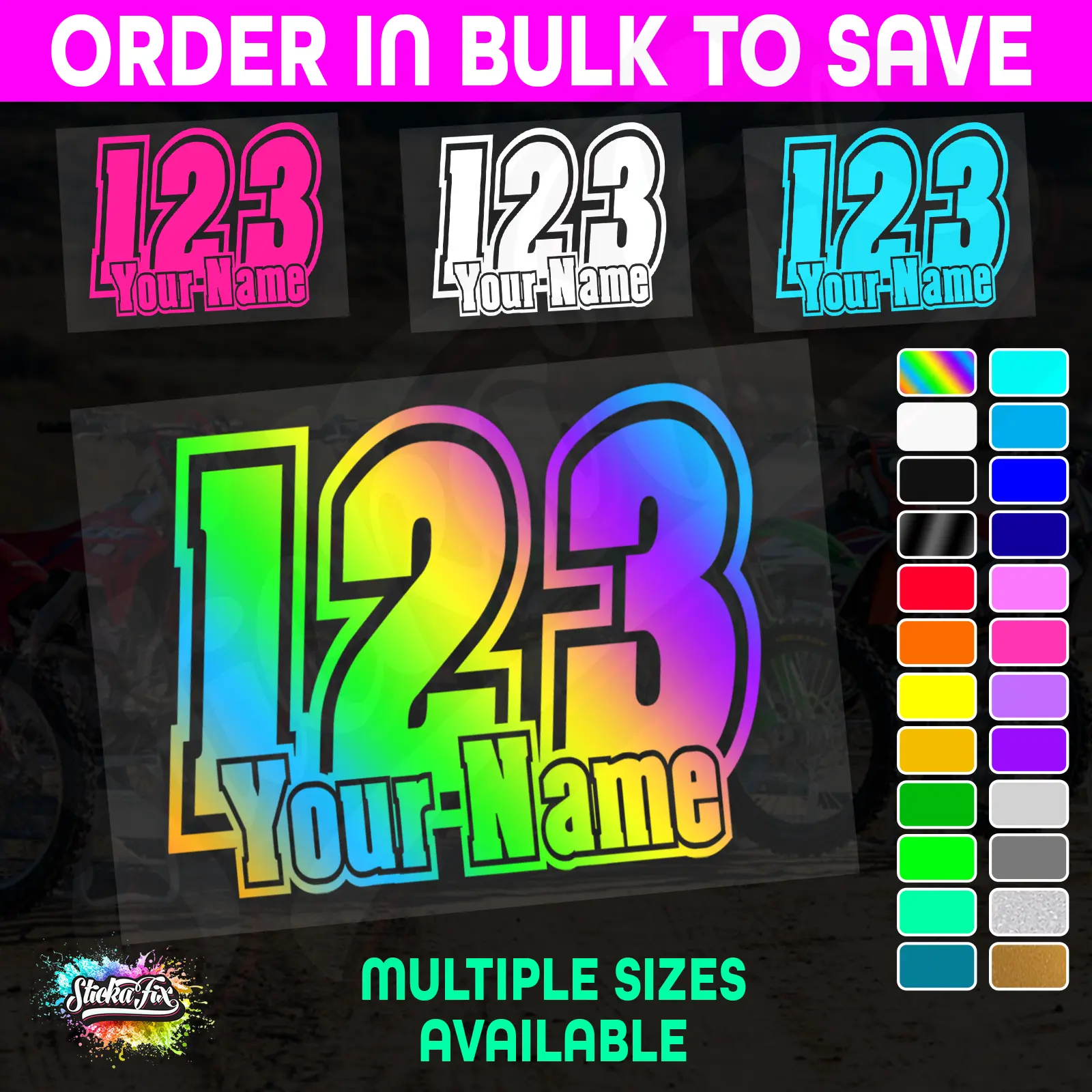 CUSTOM MX Race Number