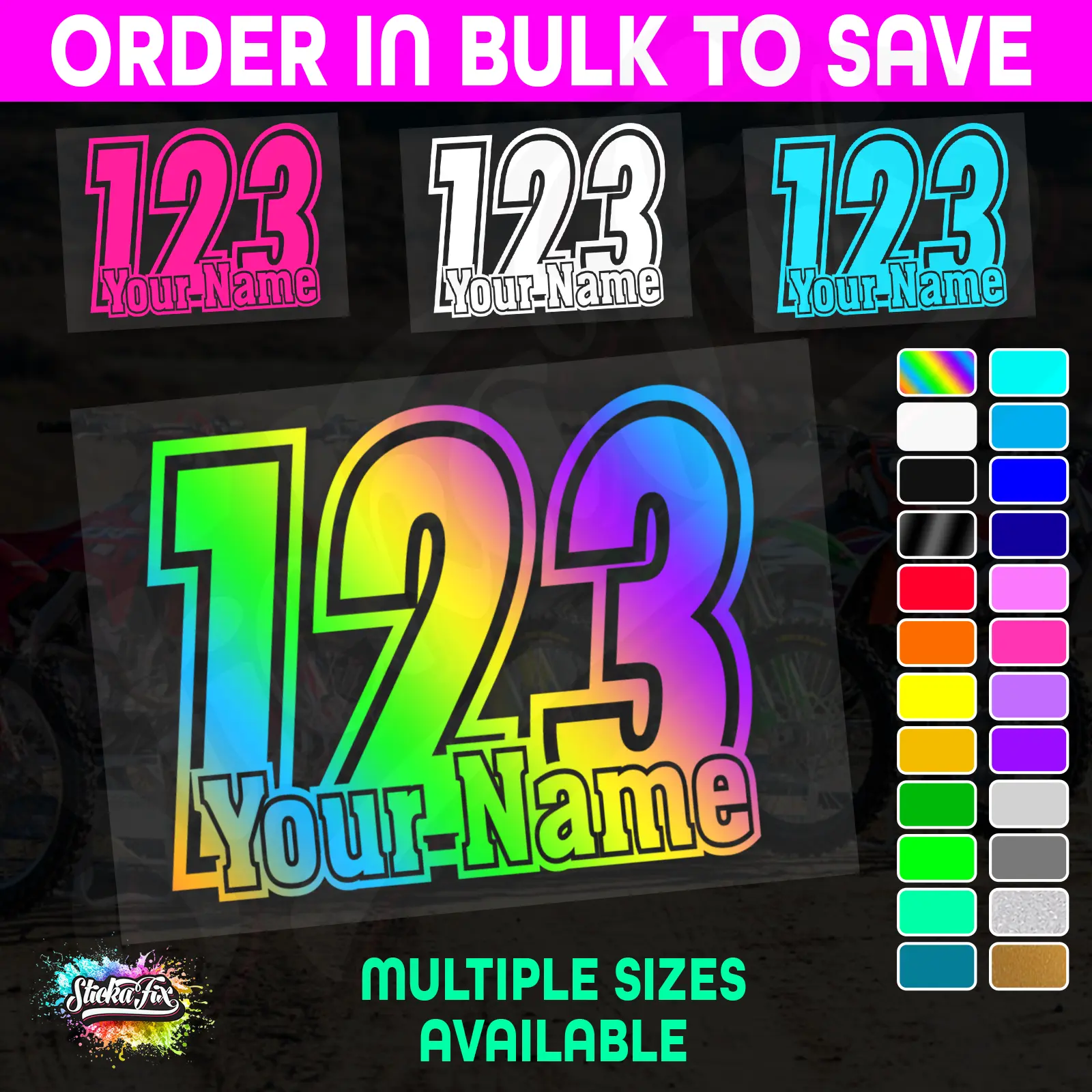 CUSTOM MX Race Number