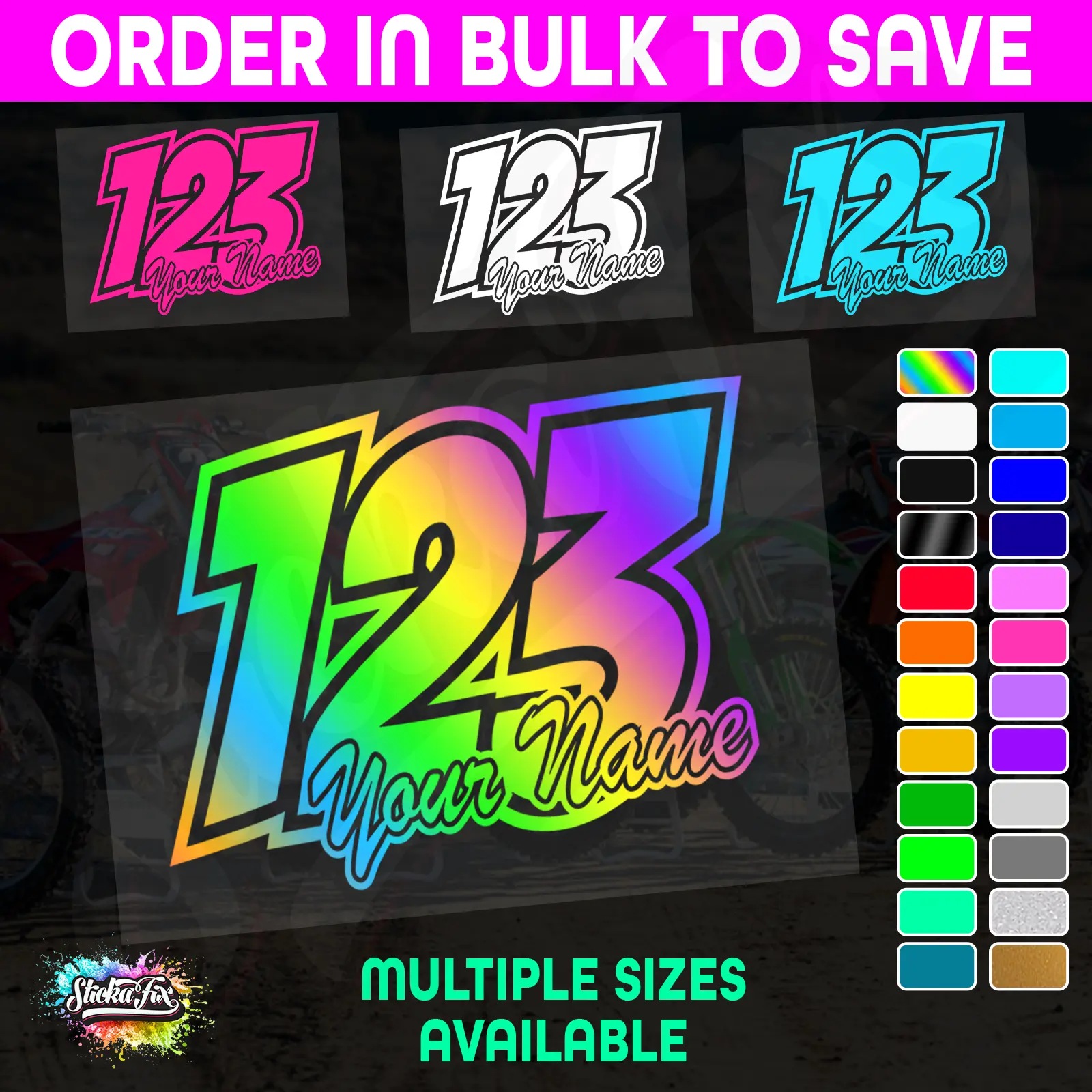 CUSTOM MX Race Number
