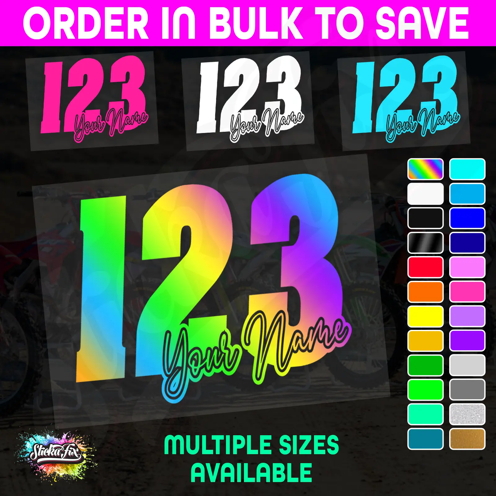 CUSTOM MX Race Number