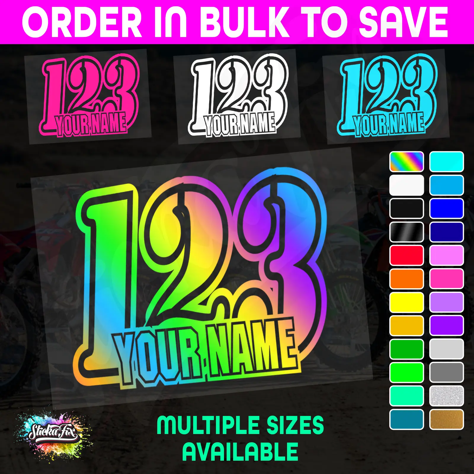 CUSTOM MX Race Number