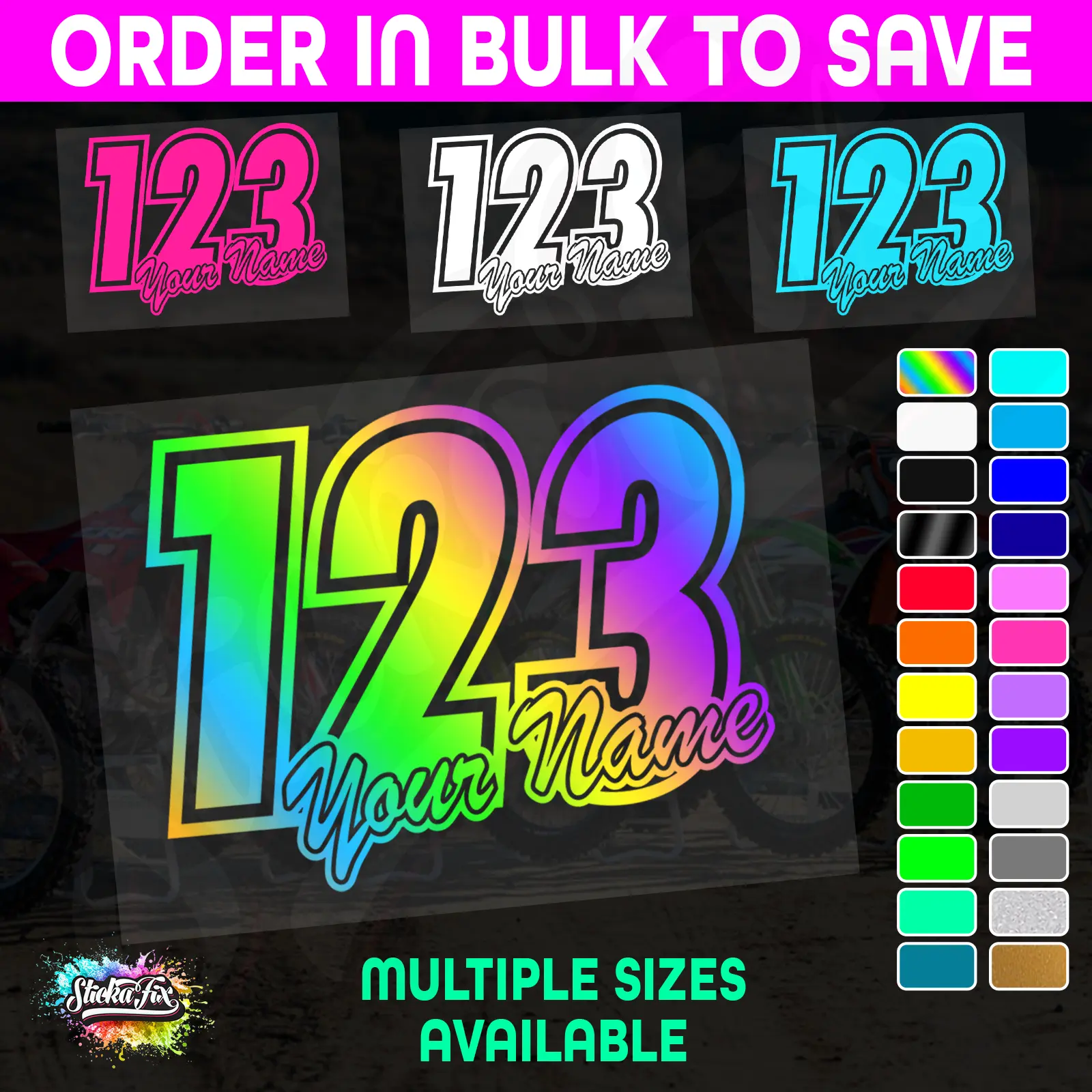 CUSTOM MX Race Number