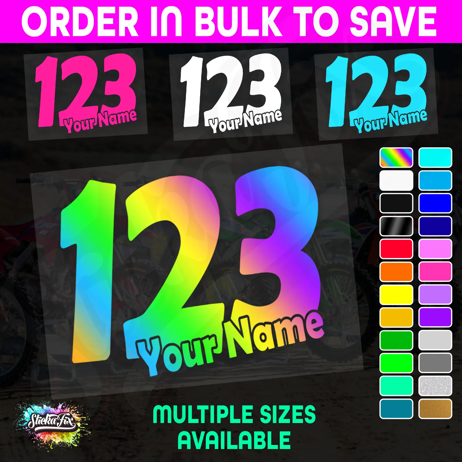 CUSTOM MX Race Number