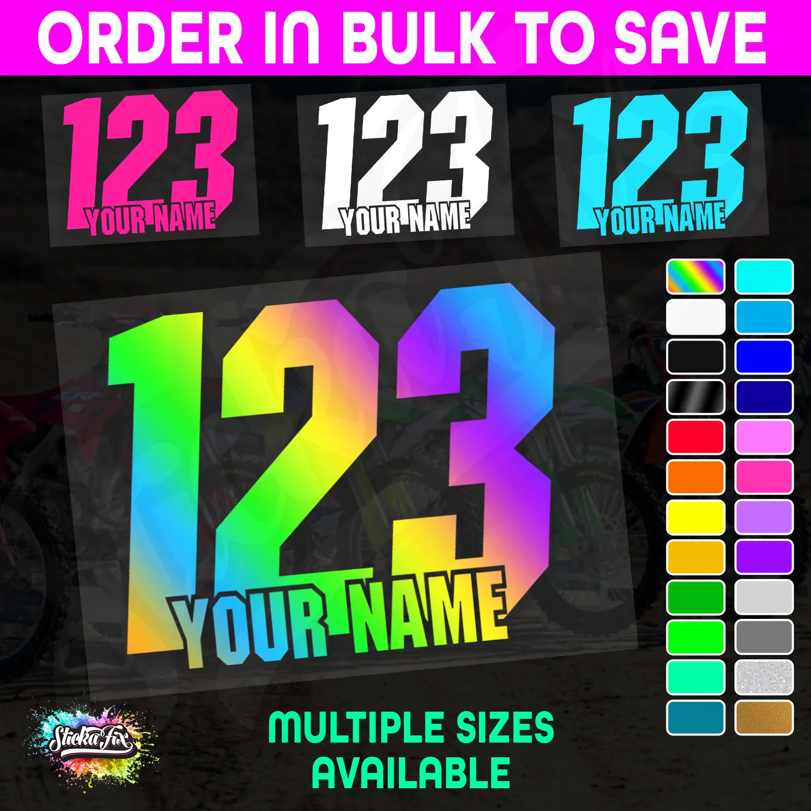 CUSTOM MX Race Number