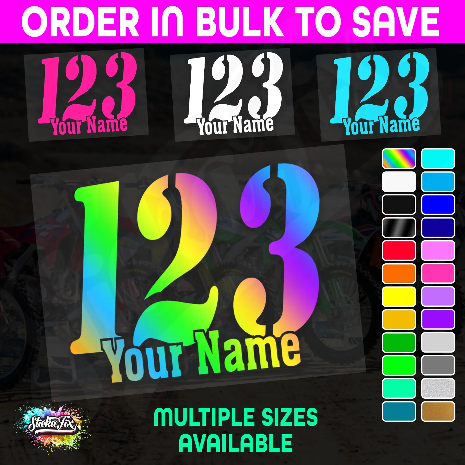 CUSTOM MX Race Number