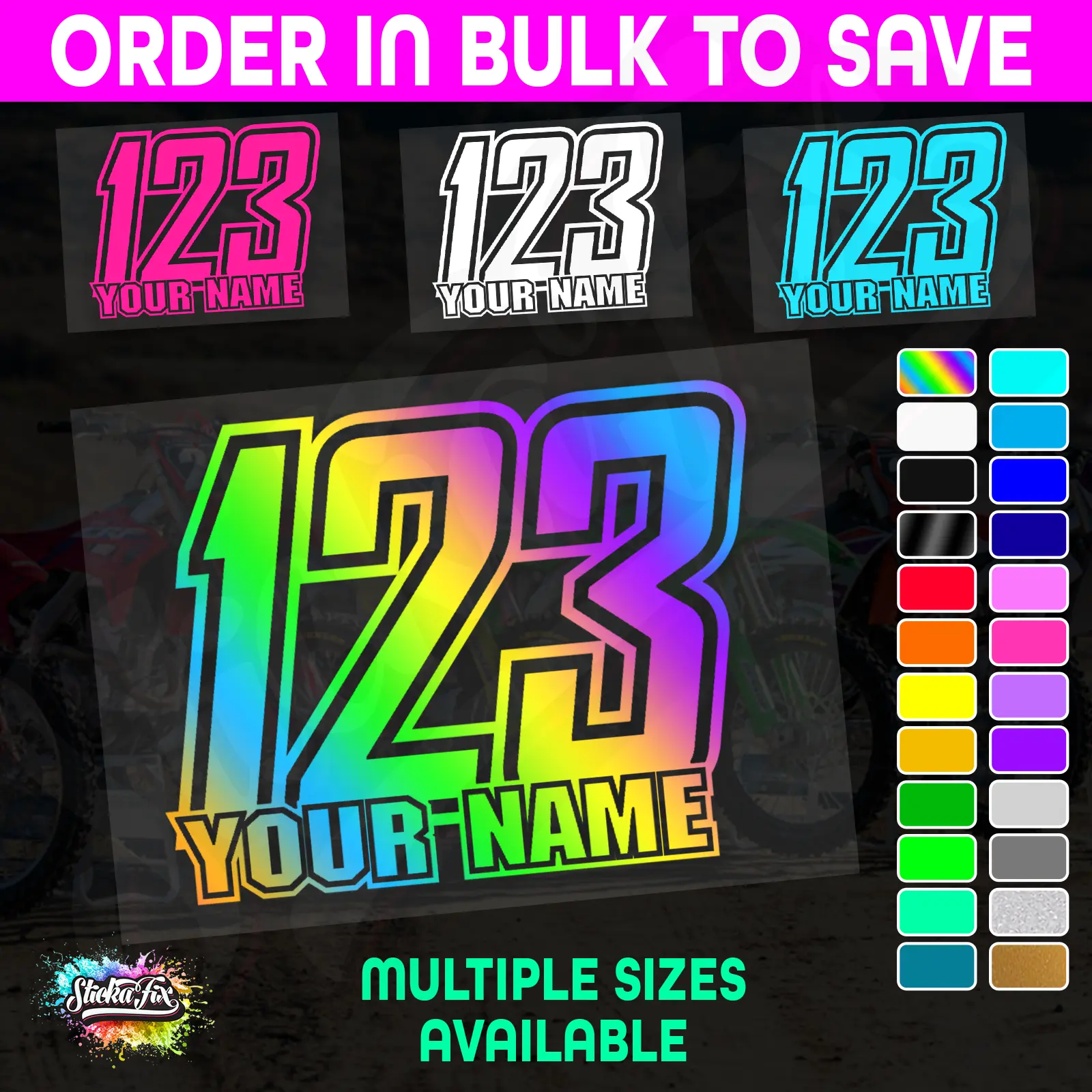 CUSTOM MX Race Number