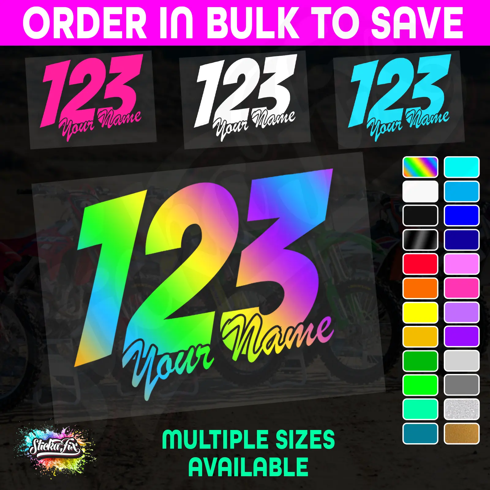 CUSTOM MX Race Number
