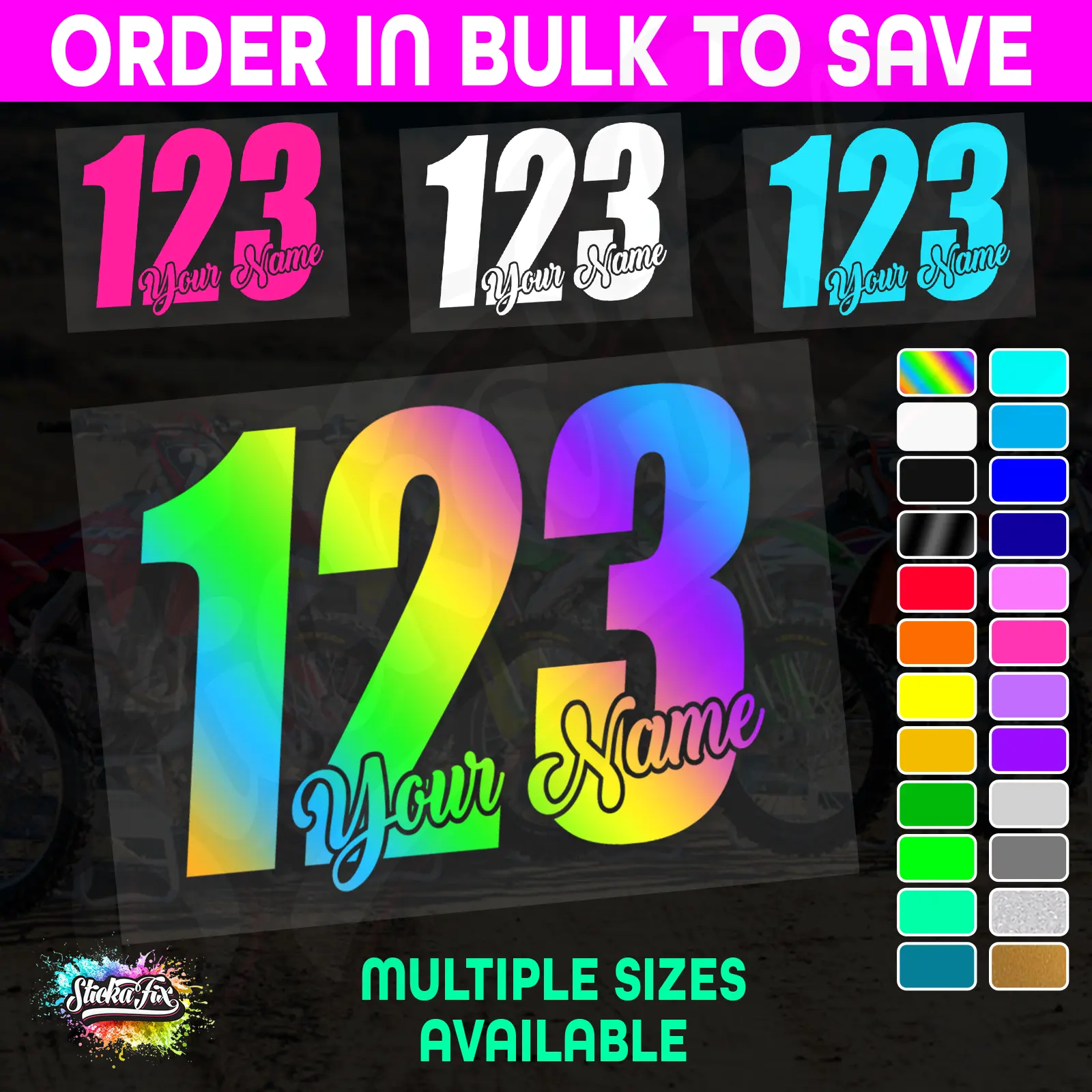 CUSTOM MX Race Number