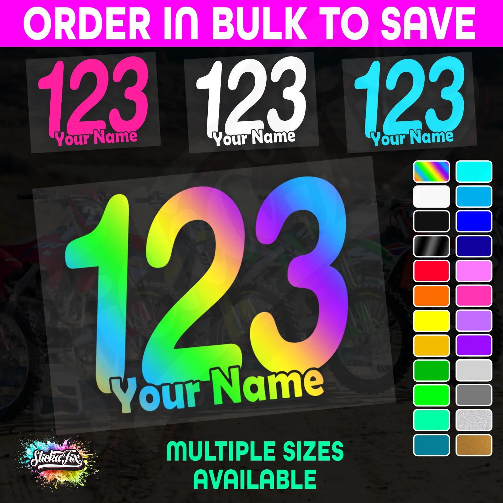 CUSTOM MX Race Number