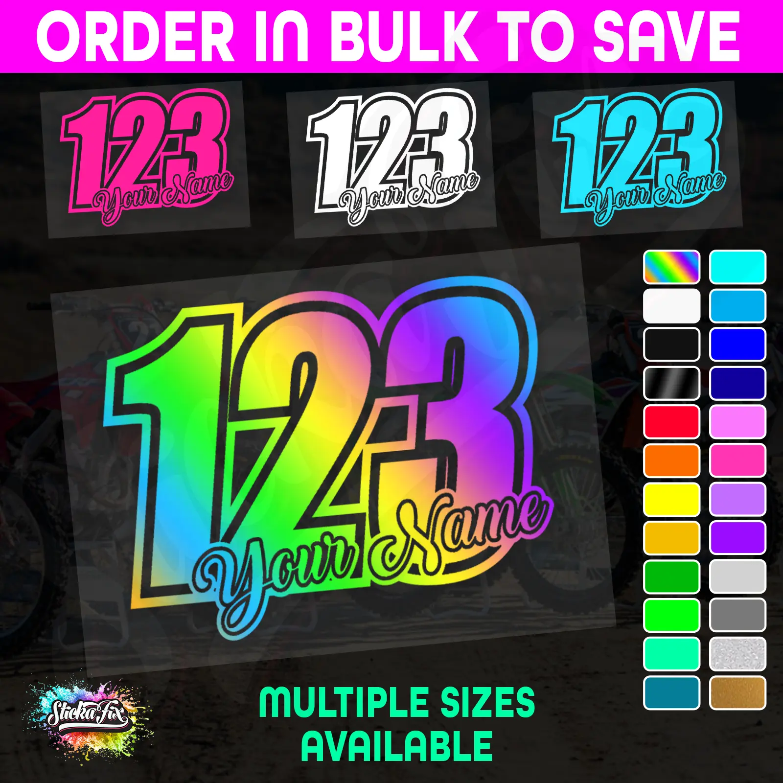 CUSTOM MX Race Number