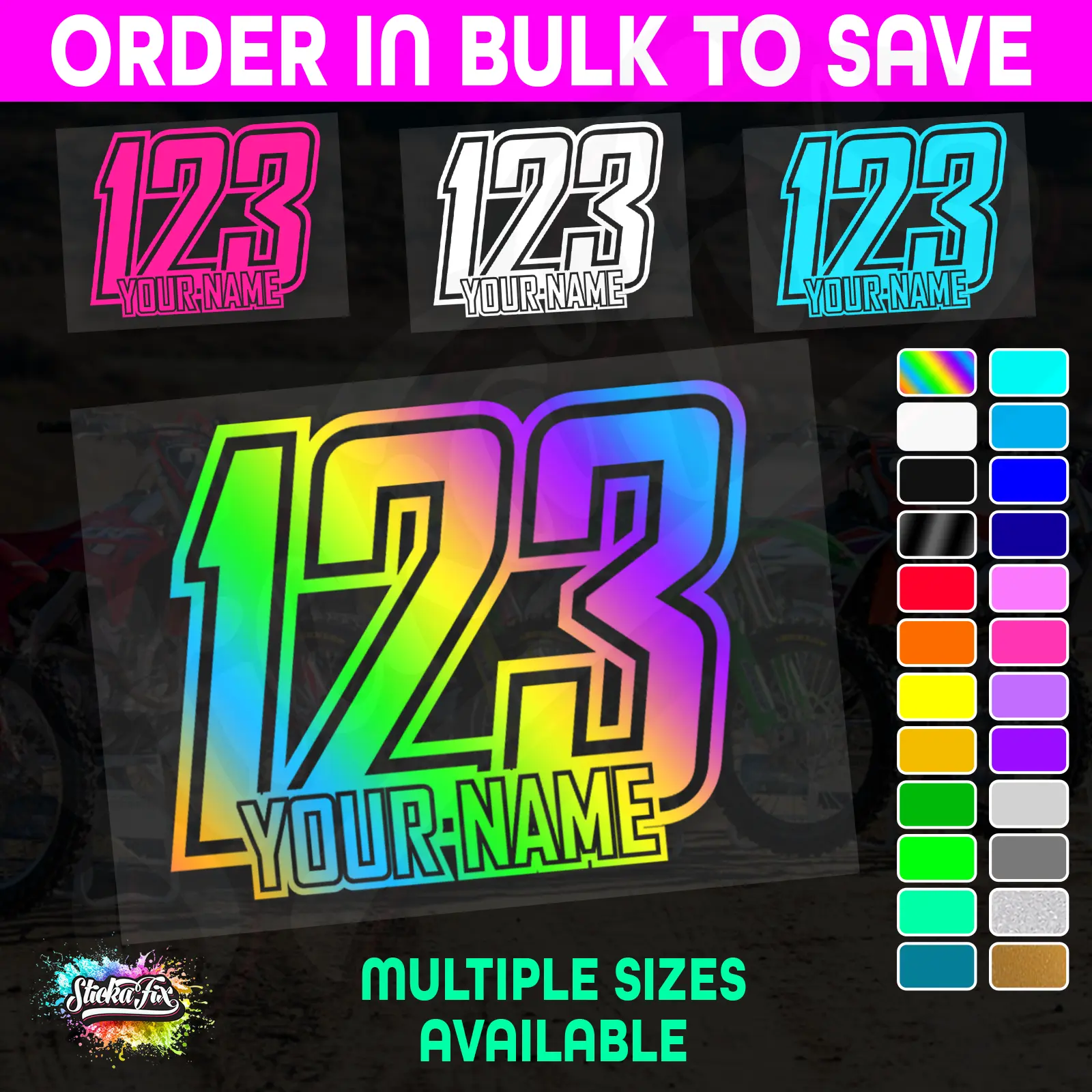 CUSTOM MX Race Number