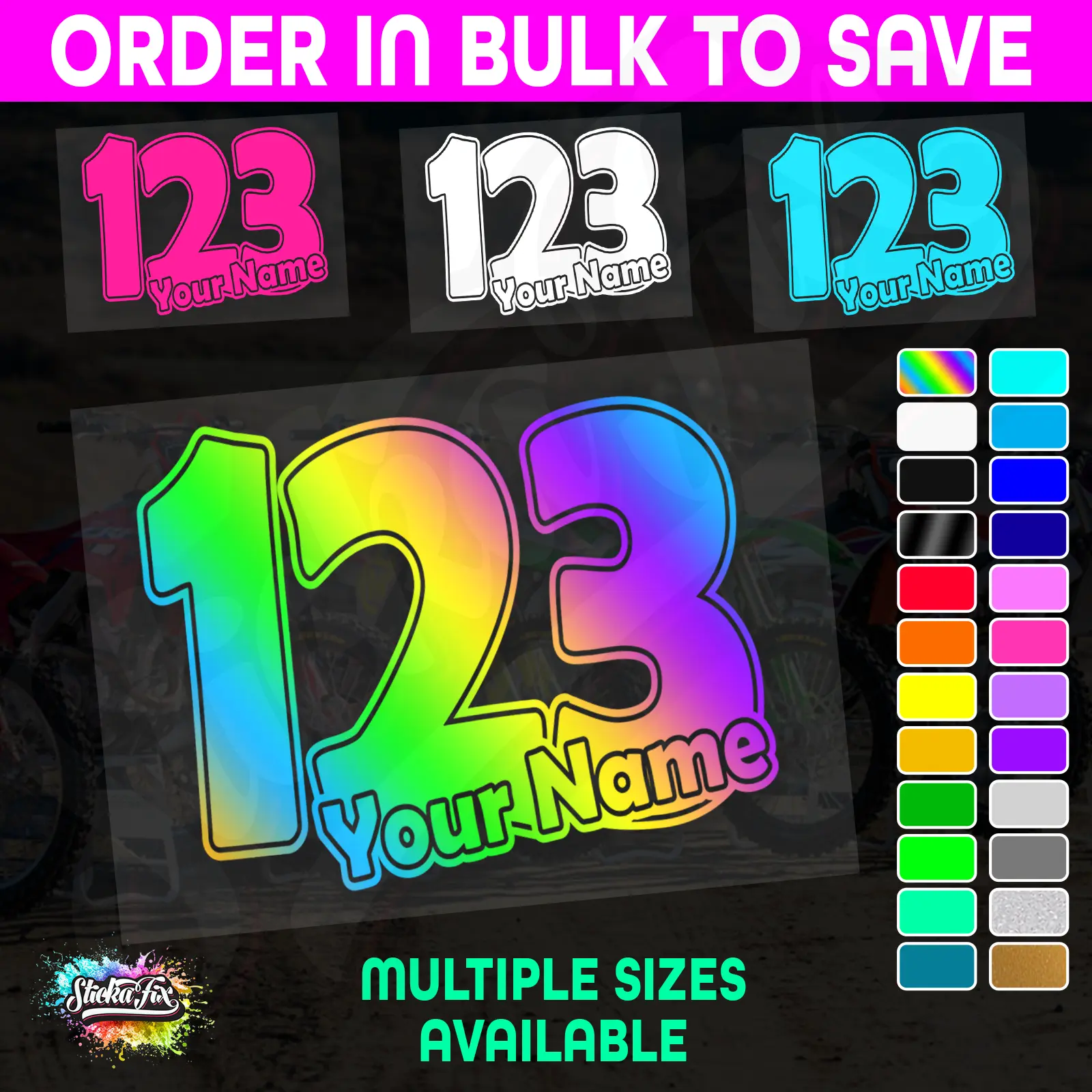 CUSTOM MX Race Number