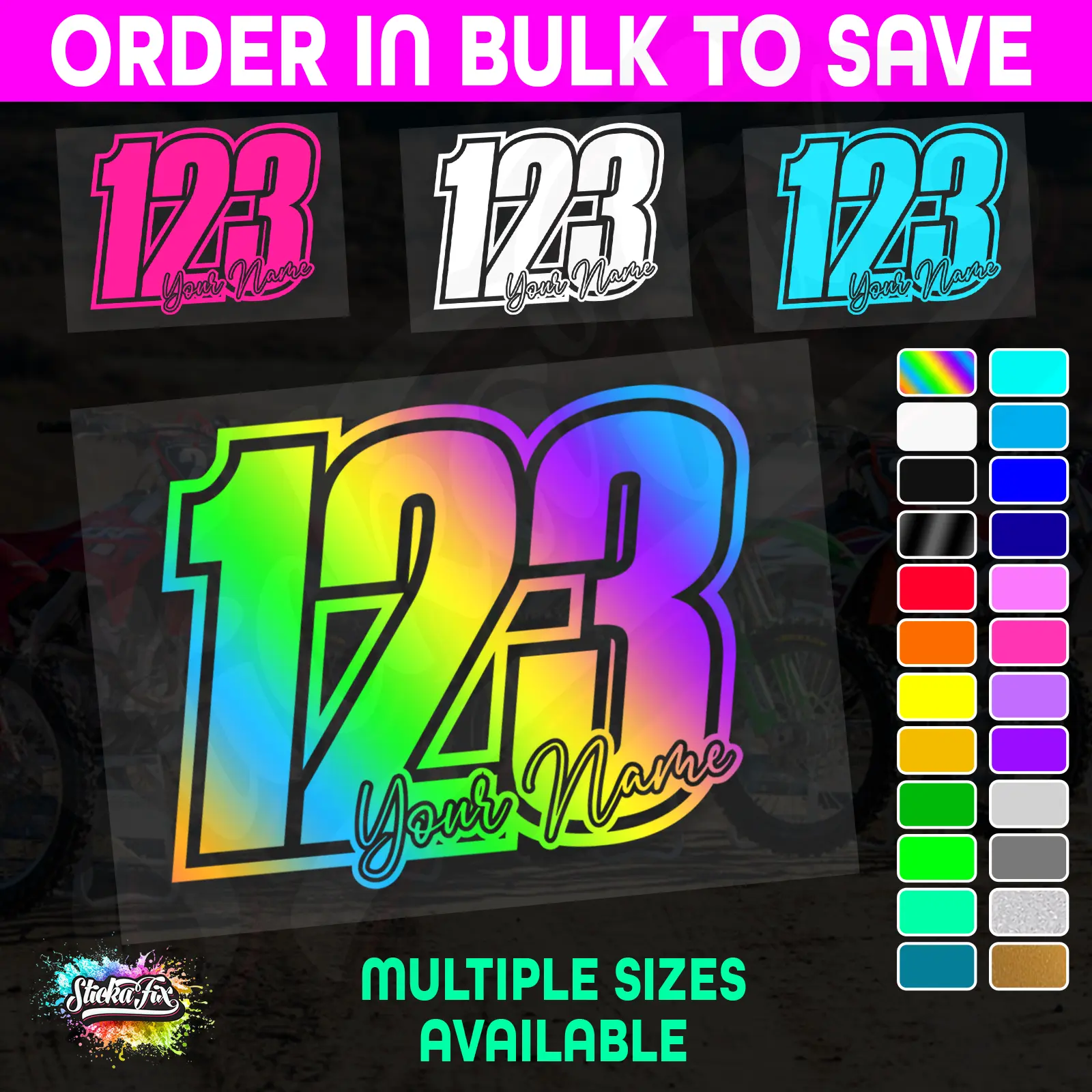CUSTOM MX Race Number