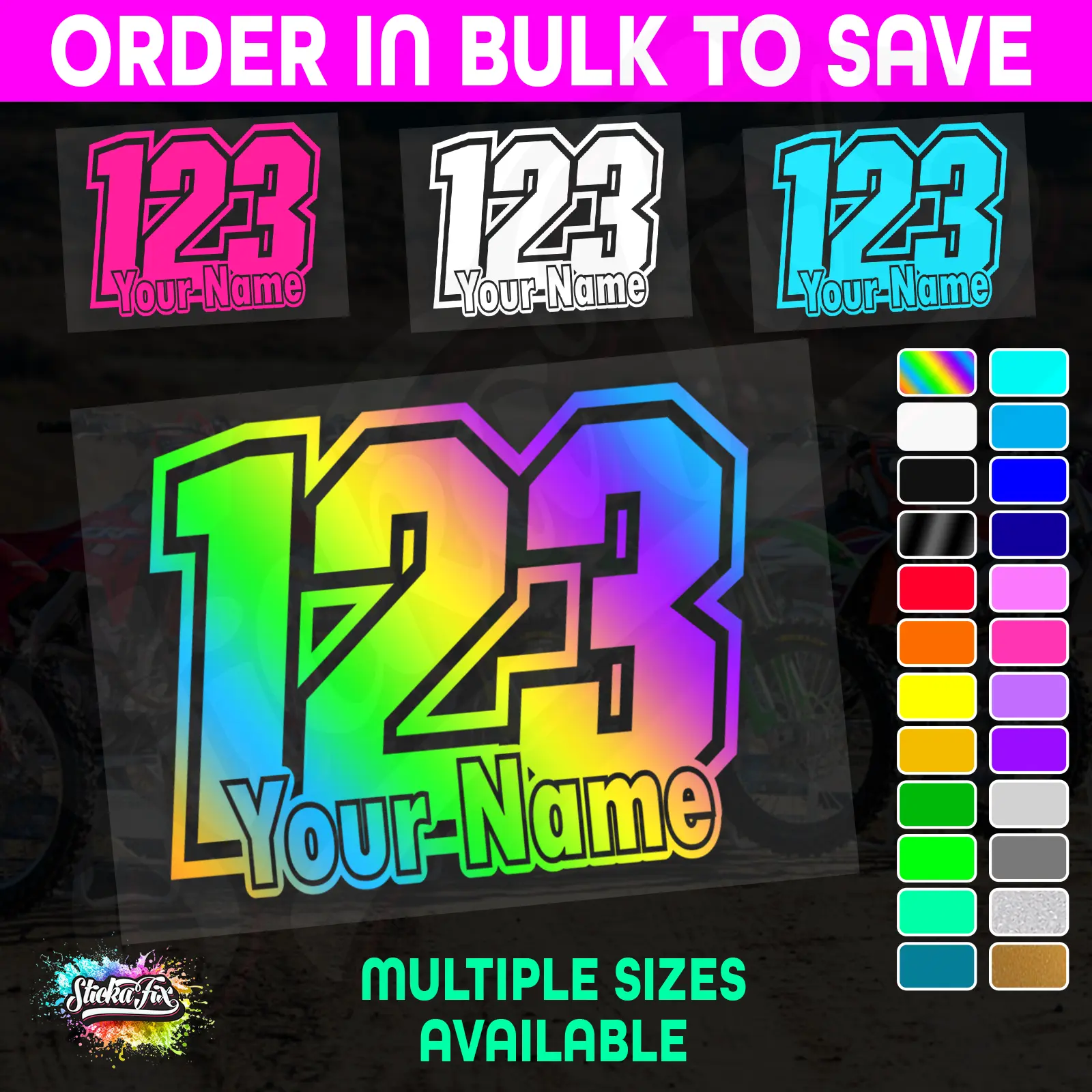 CUSTOM MX Race Number