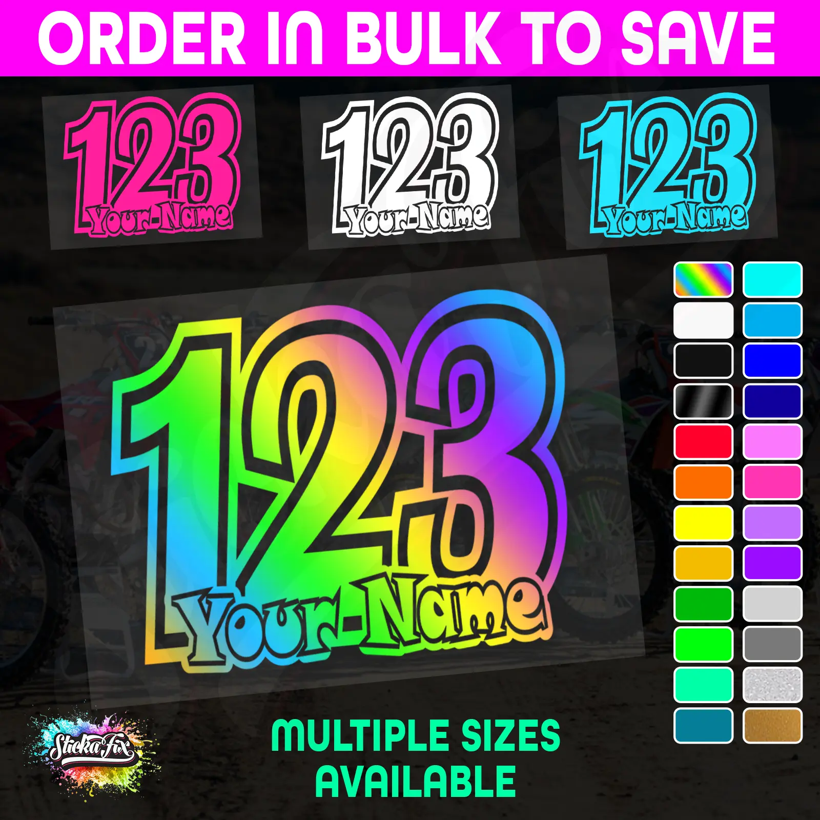 CUSTOM MX Race Number