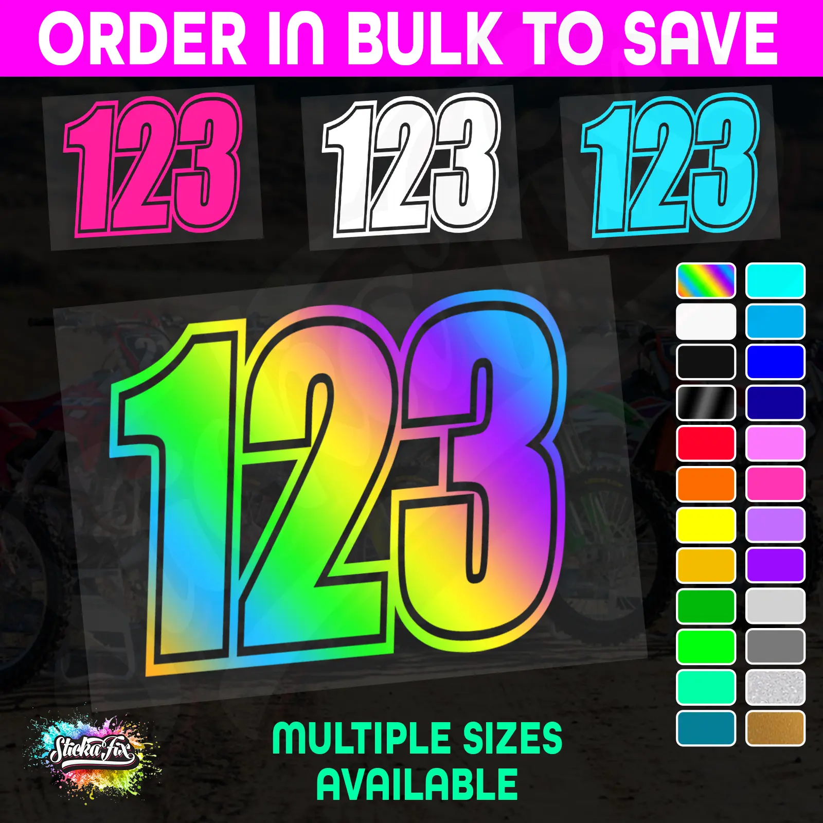 CUSTOM MX Race Number
