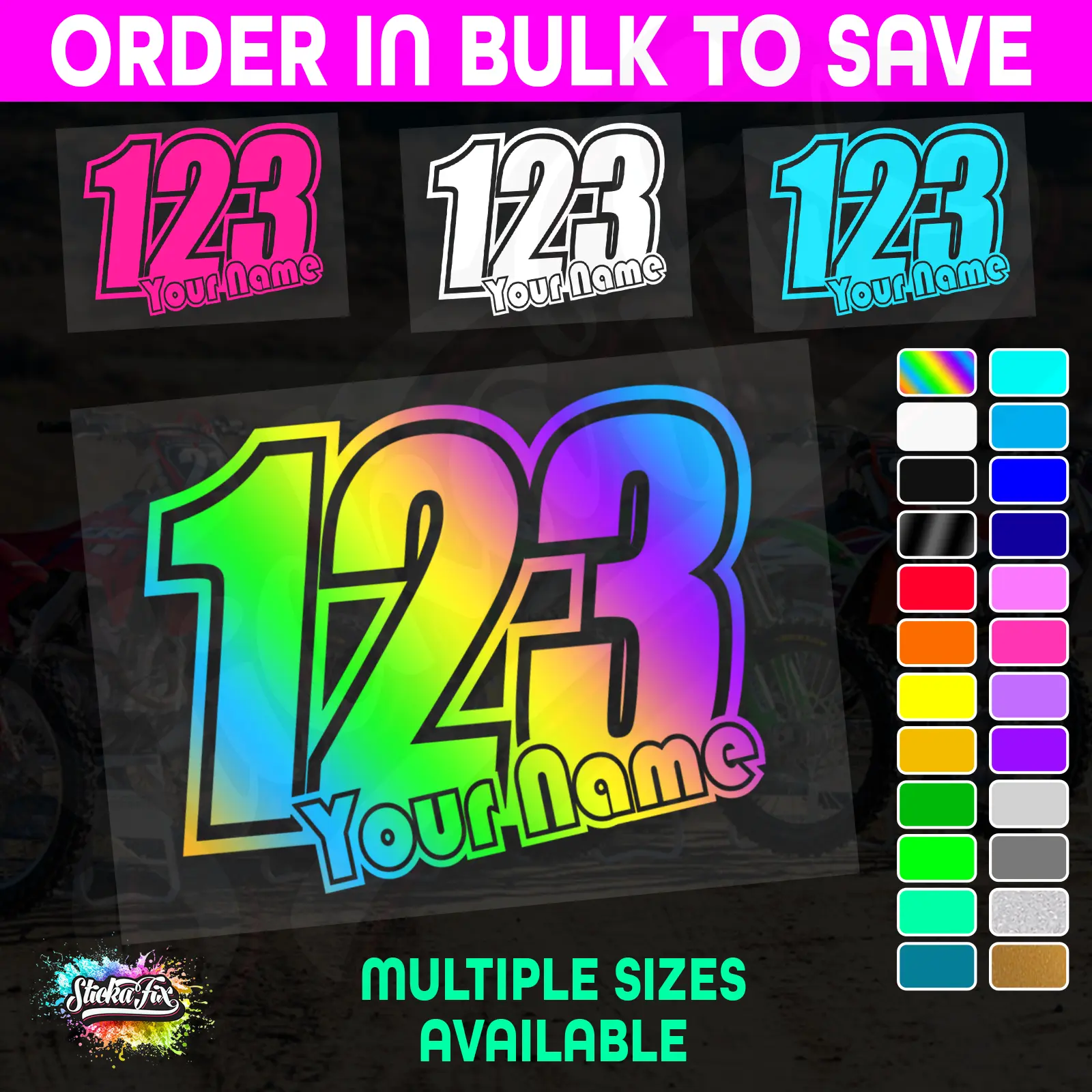 CUSTOM MX Race Number
