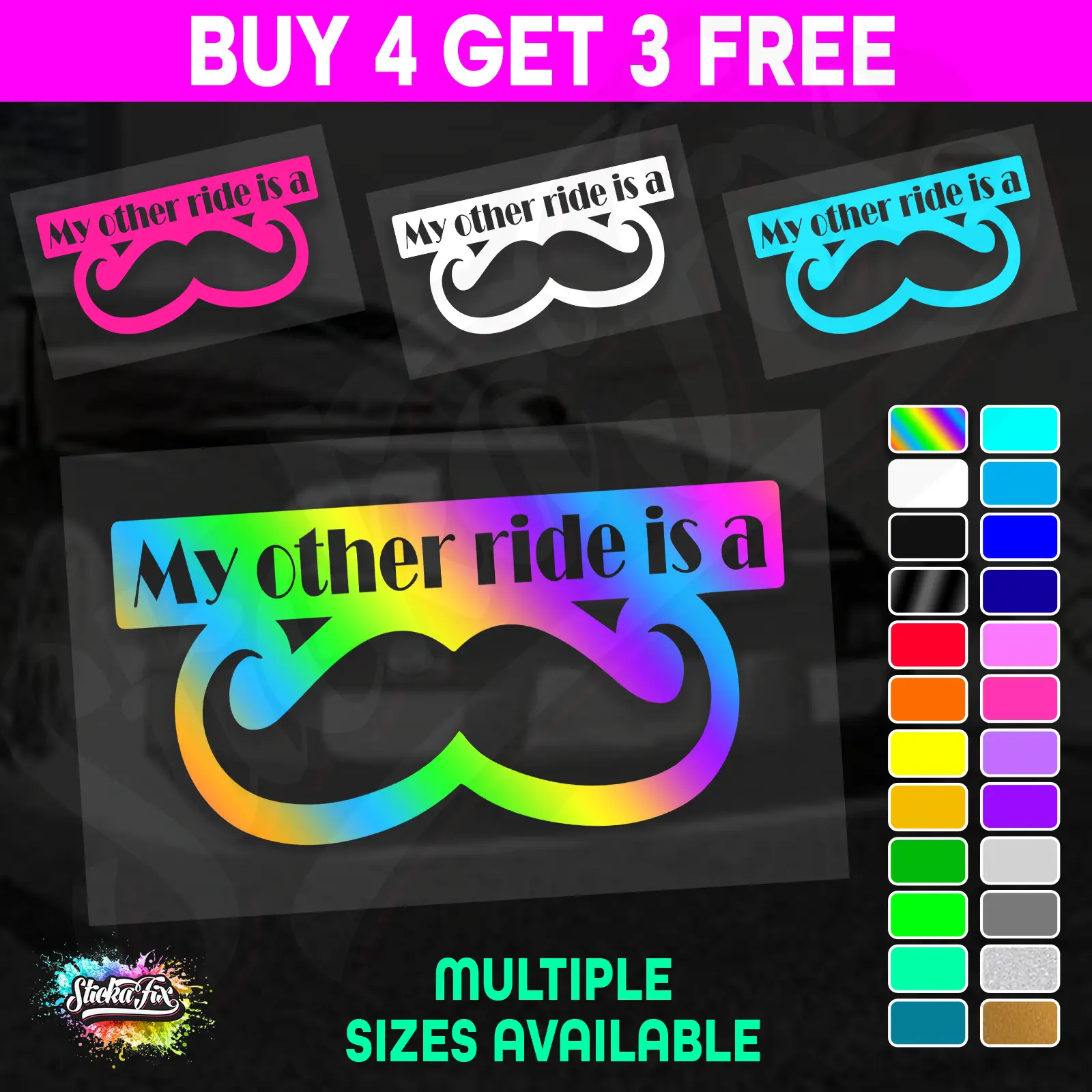 My Other Ride Is A Moustache