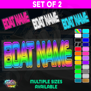 2x Custom Boat Name - Image 1
