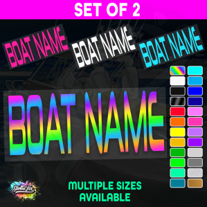 2x Custom Boat Name