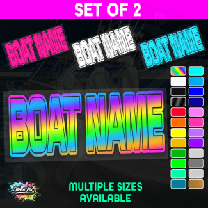 2x Custom Boat Name - Image 1