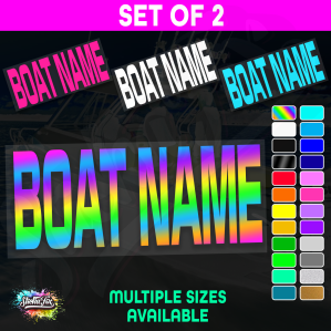 2x Custom Boat Name