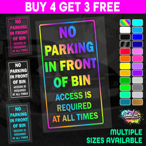 No Parking In Front Of Bin