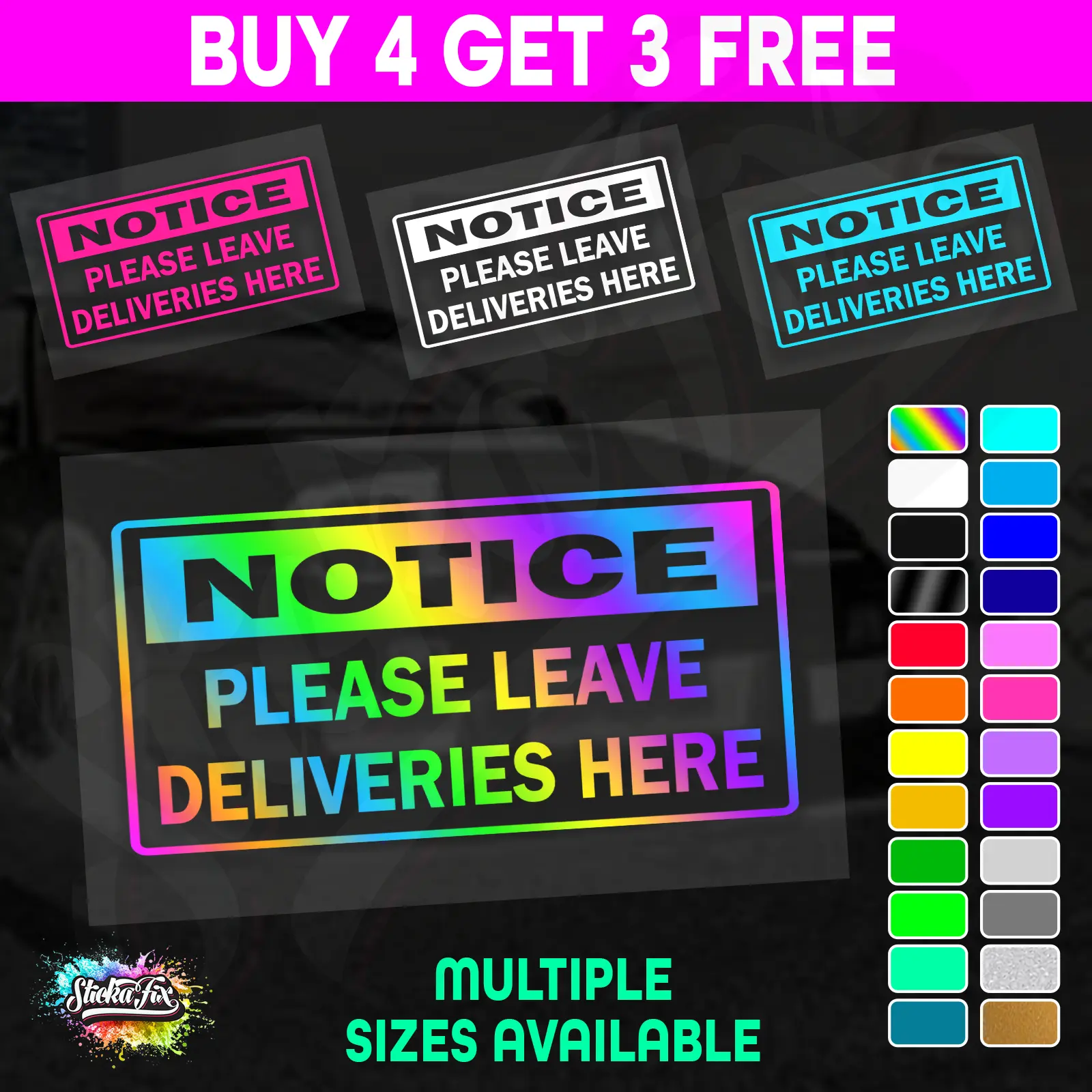 Notice Please Leave Deliveries Here