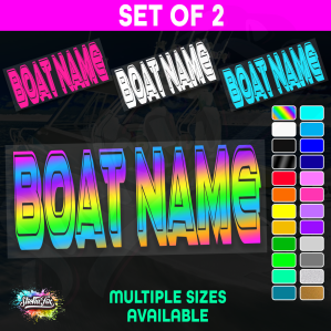 2x Custom Boat Name