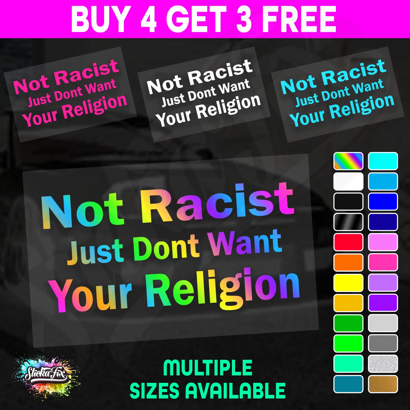 Not Racist Just Dont Want Your Religion