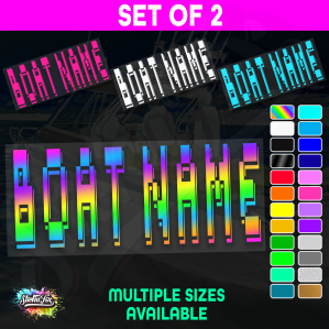 2x Custom Boat Name