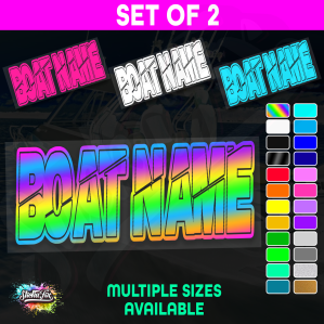 2x Custom Boat Name