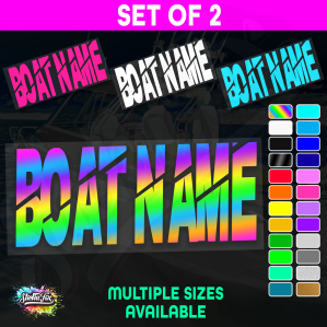 2x Custom Boat Name