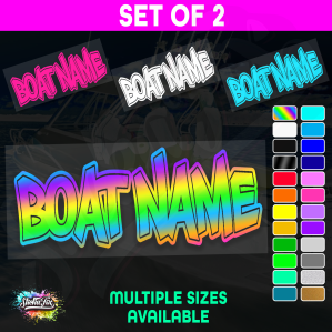 2x Custom Boat Name