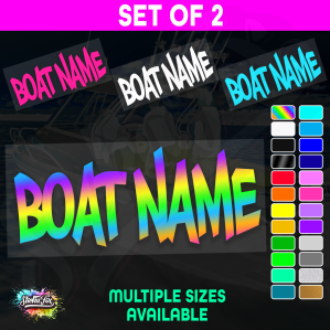 2x Custom Boat Name