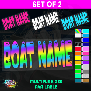 2x Custom Boat Name