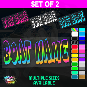 2x Custom Boat Name