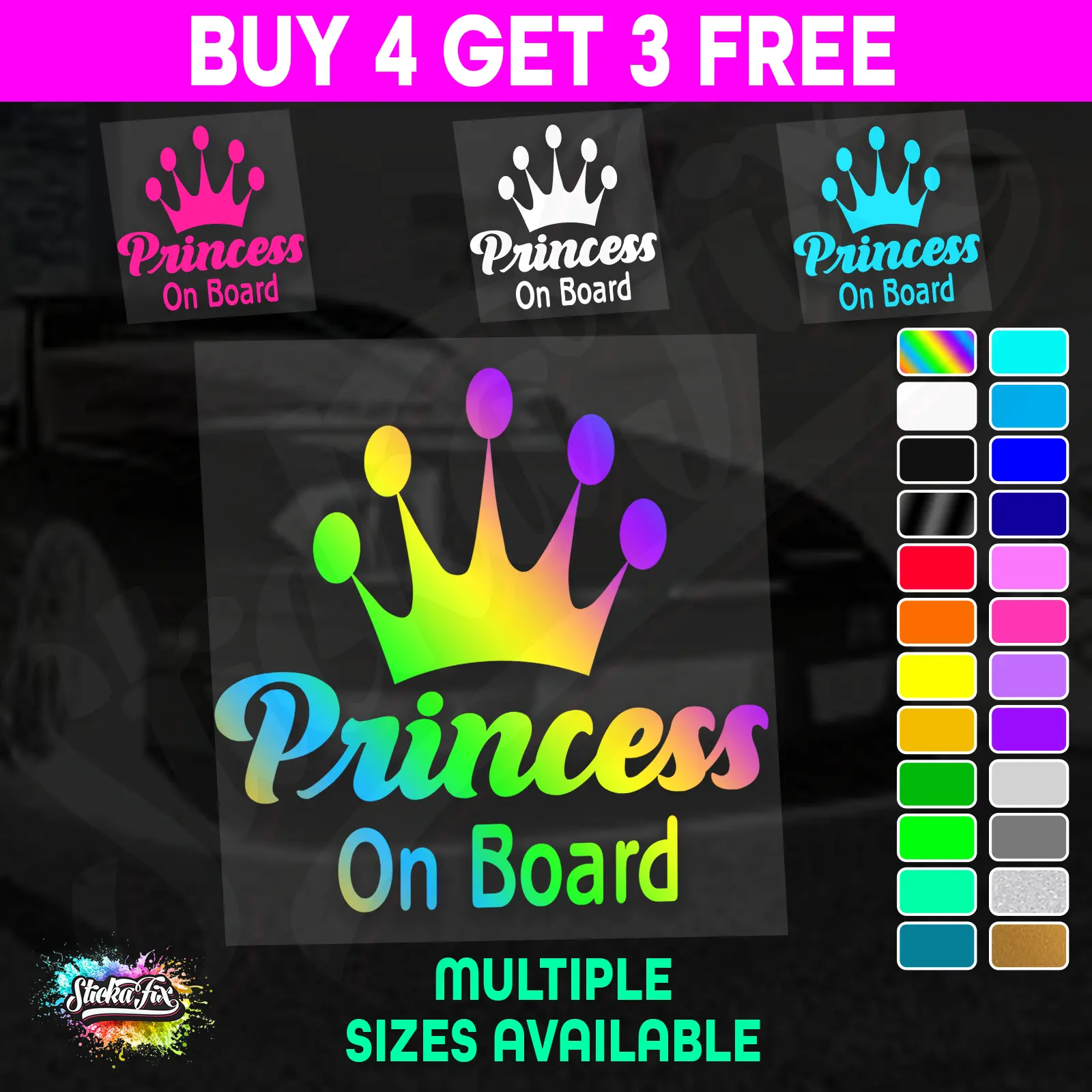 Princess On Board Crown