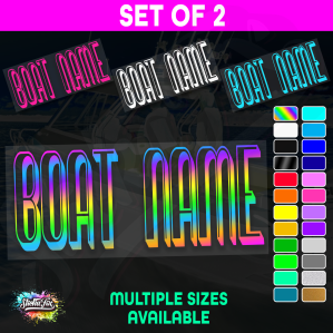 2x Custom Boat Name