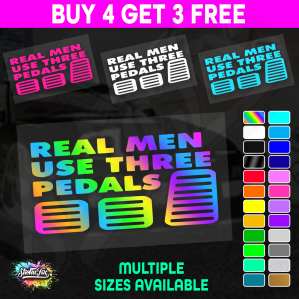 Real Men Use Three Pedals - Image 1