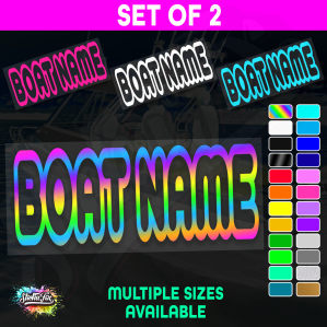 2x Custom Boat Name - Image 1