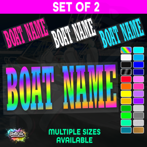 2x Custom Boat Name
