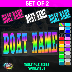 2x Custom Boat Name